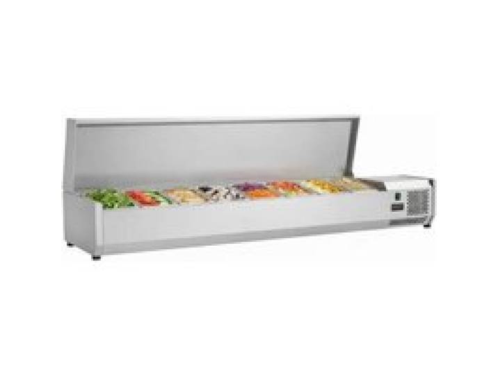 Saladette réfrigérée à ingrédients - PESAGE MB - 1800 mm - Inox AISI 201 - 8 GN 1/3 - 0/+10°C