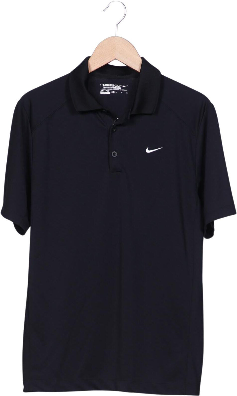 Nike Golf Herren Poloshirt, Schwarz, Gr. S, Synthetik - Second Hand