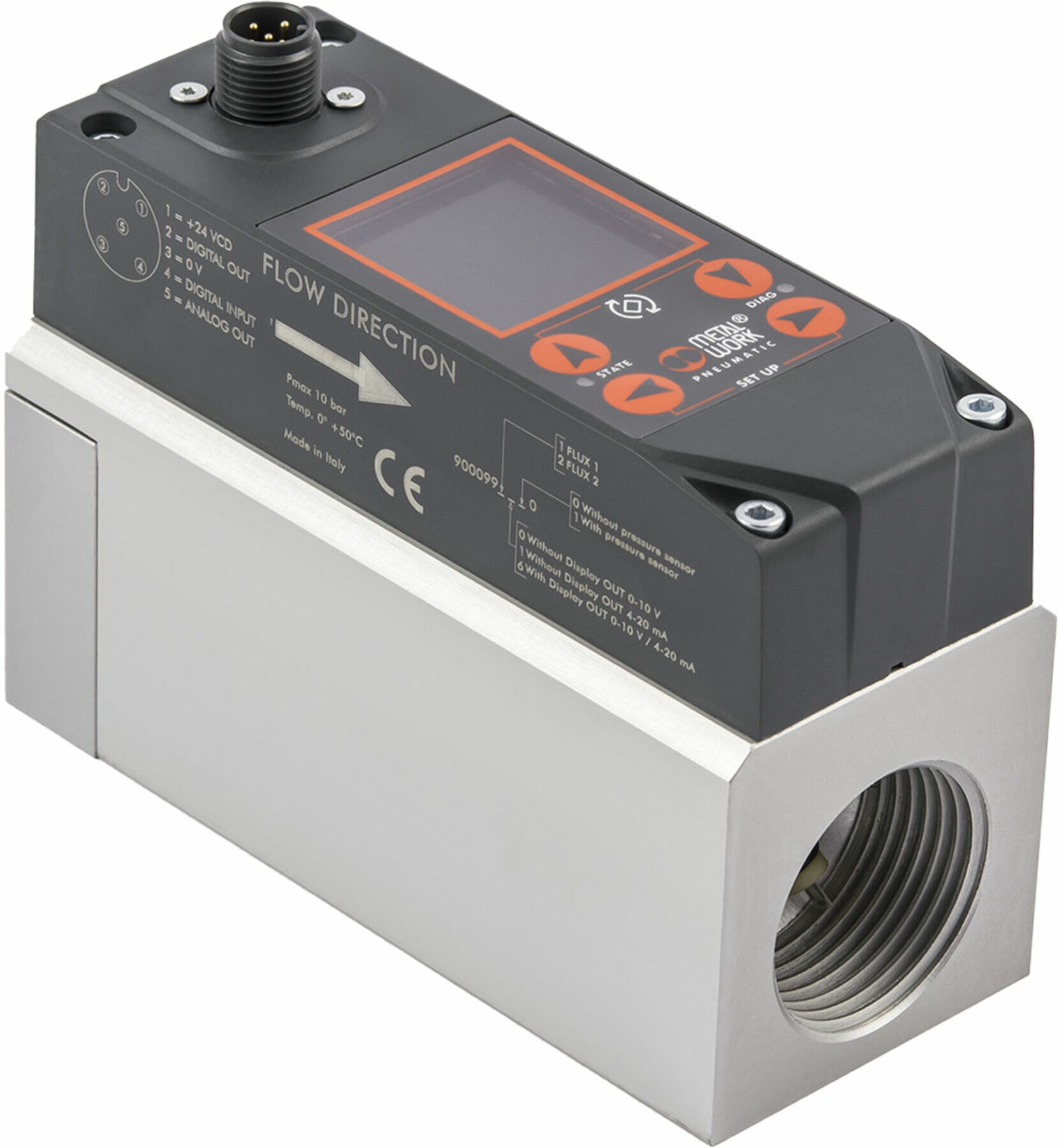 Riegler Durchflussmesser »FLUX«, BG 2, Display/Drucksensor/WiFi (9000992511)