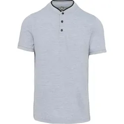 Kariban Herren Polo mit Maokragen K223 oxford grey/black M