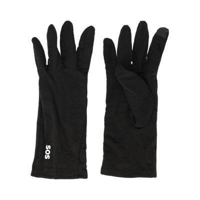 Skihandschuhe SOS "Lofoten", Damen, Gr. 8, schwarz, 95% Wolle, 5% Elasthan, unifarben, Handschuhe, mit temperaturregulierender Merinowolle