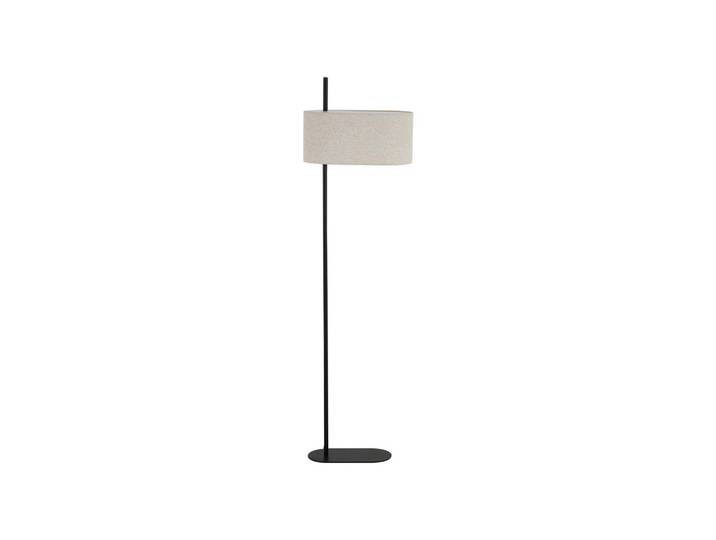Stehleuchte Hessian, Schwarz, Metall, Kunststoff, 40x142x22 cm, Europäischer Sicherheitsstandard, Lampen & Leuchten, Innenbeleuchtung, Stehlampen, Stehlampen