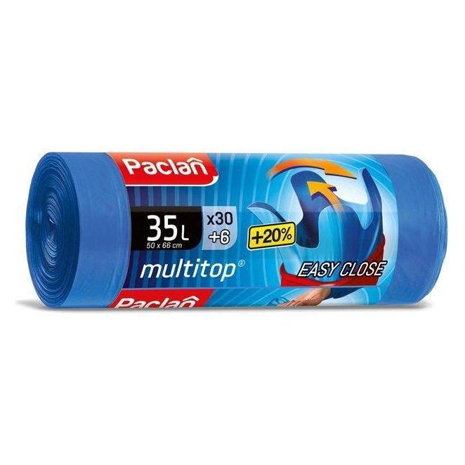 Paclan Bin Bags Multitop 35l 36pcs Hdpe (36x, 35 l) (04134400)