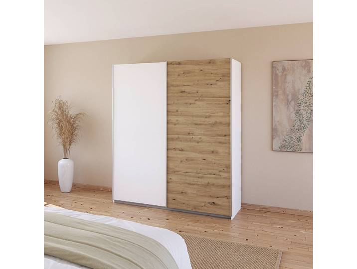Armoire - Bicolore 181cm Blanc/Blanc alpin