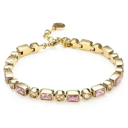 DIAMONIQUE® Armband = 8,50ct Schliffmix Edelstahl