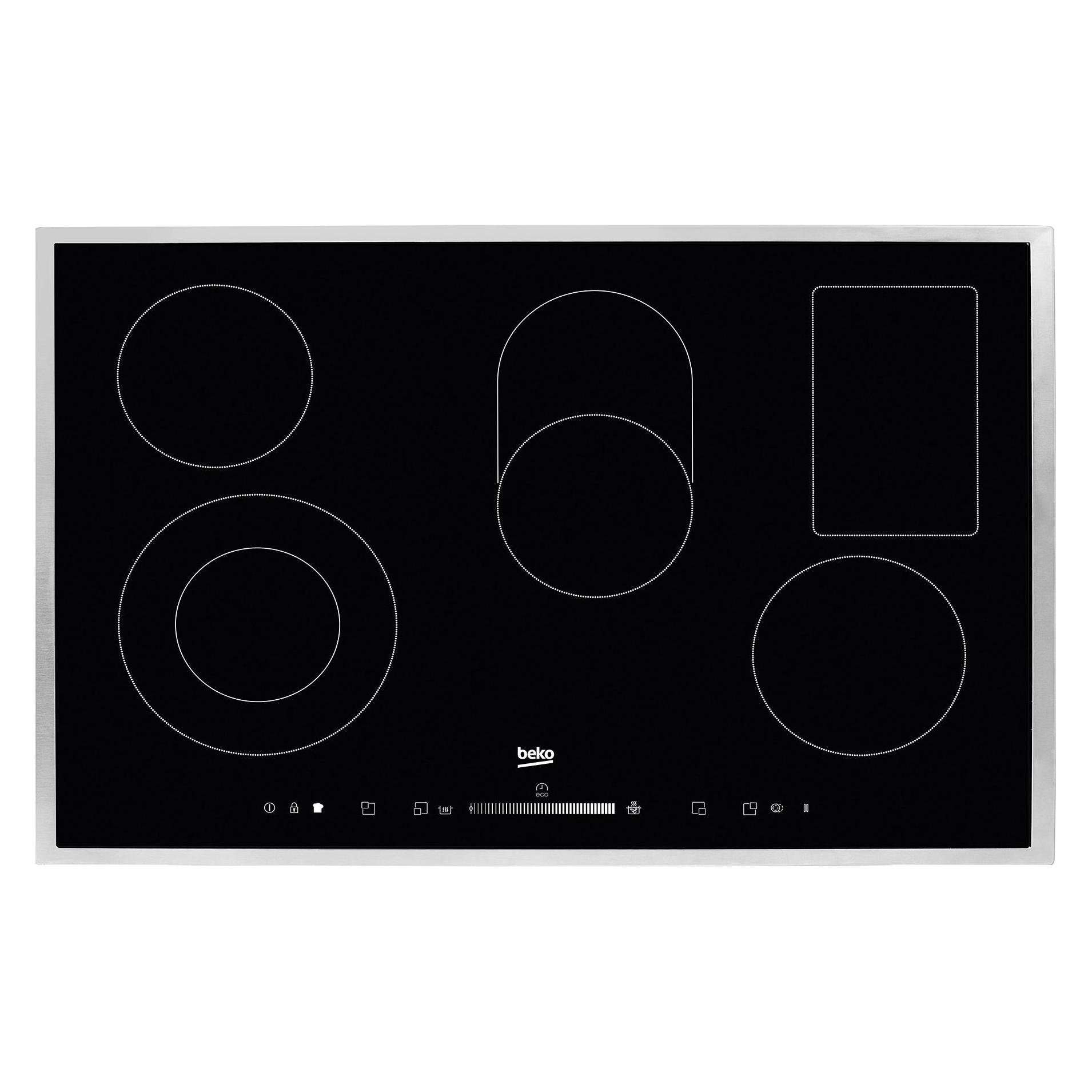 Beko HIC 85502 TX (77 cm, Glaskeramik Kochfeld) (HIC 85502 TX)