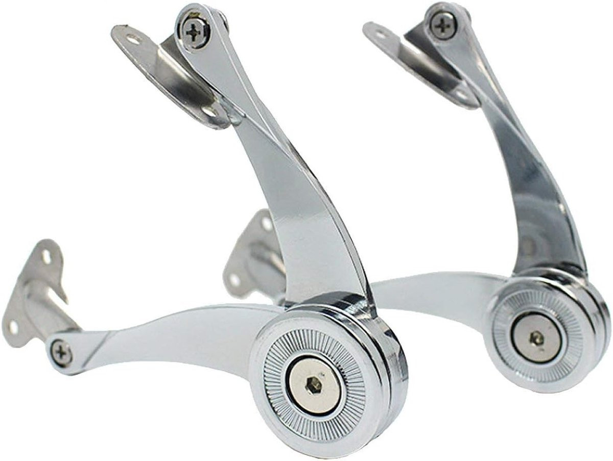 Set van 2 Zachte Sluit Flip Cover Beugels met Openingshoek 75, 90 en 110 graden voor Meubels en Keukenoplossingen