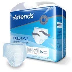 Inkontinenzhose Attends Pull-Ons 8 Einweghosen Medium 4 x 16 Stück