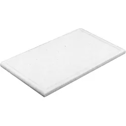 Schneidbrett ohne Rille, ohne Füßchen, GN 1/1, Höhe 30 mm, weiß