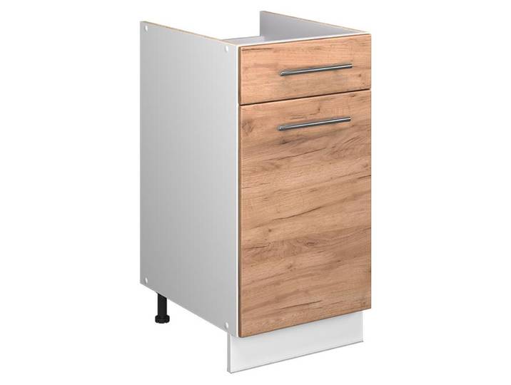 Meuble bas pour évier/plaque Vicco Fame-Line Chêne de force doré 40cm sans PT\, Model 60890