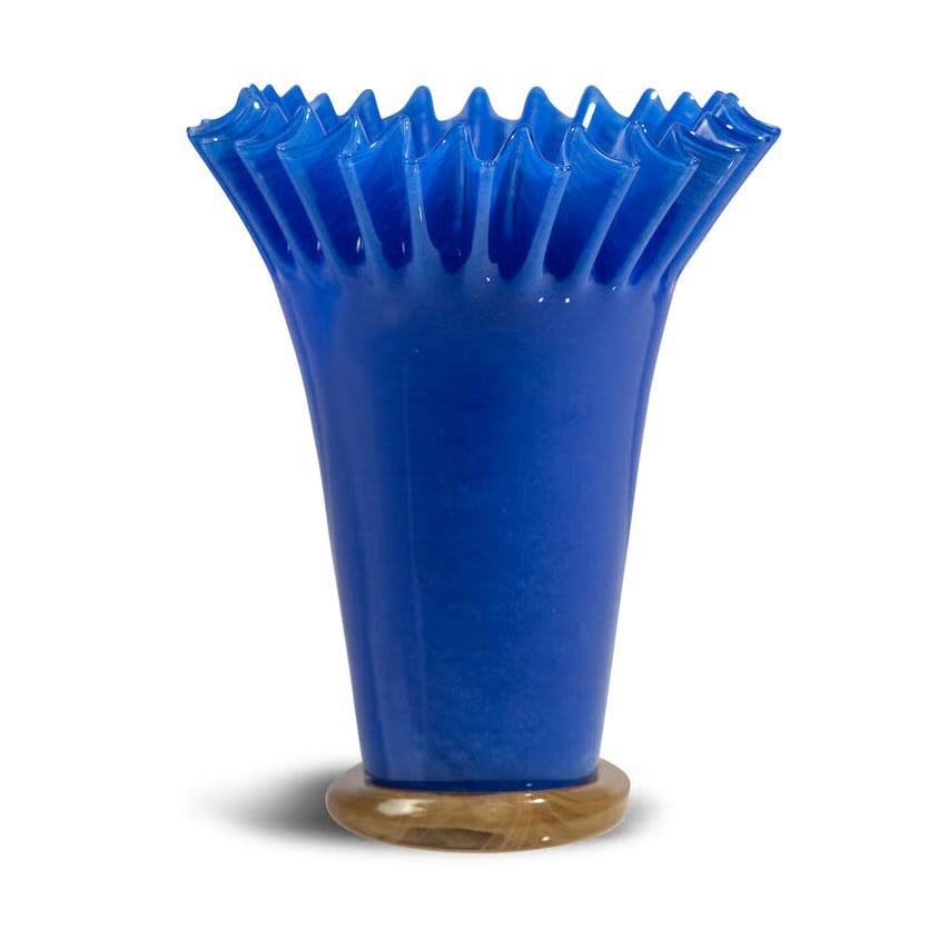 Byon Lori vaas Blauw-beige, 30 cm lang
