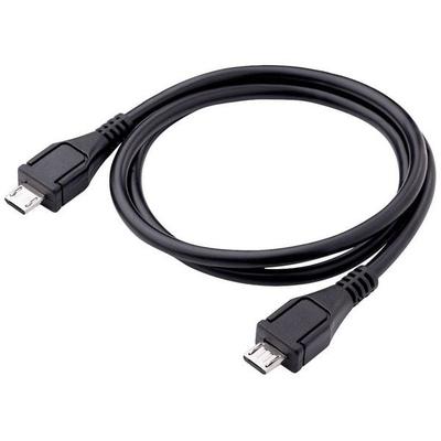 Akyga USB-Kabel USB-Micro-B Stecker, USB-Micro-B Stecker 0.60m Schwarz AK-USB-17