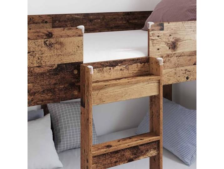KTHLBRH Altes Etagenbett aus Holz, 80 x 200 cm Technisches Holz, langlebig, platzsparend, mit Leisten, leicht zu reinigen