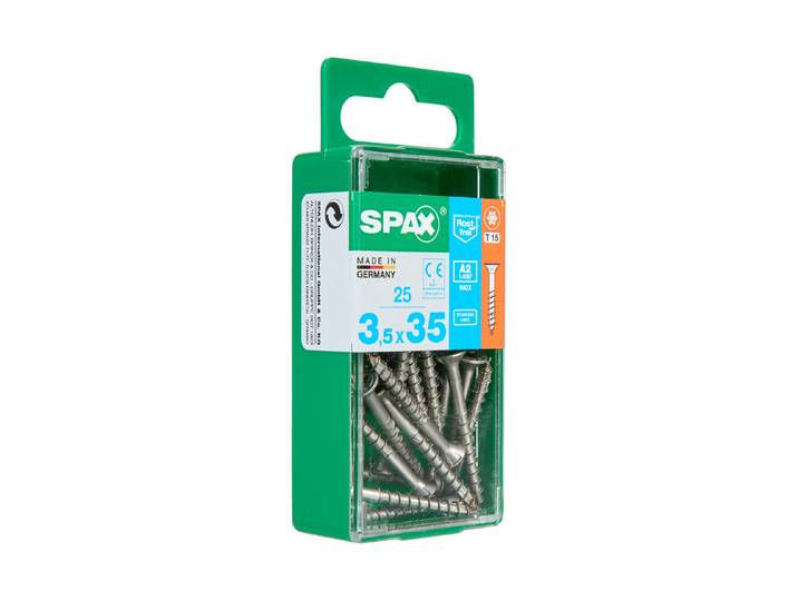 Spax Senkkopf-Holzschraube Torx 3.5 × 35 mm 25 Stück