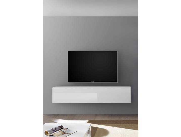 TV-Schrank HOME AFFAIRE Infinity , weiss (weiß), B:138cm H:29cm T:30cm, Schränke, TV-Schrank, Breite 138 cm