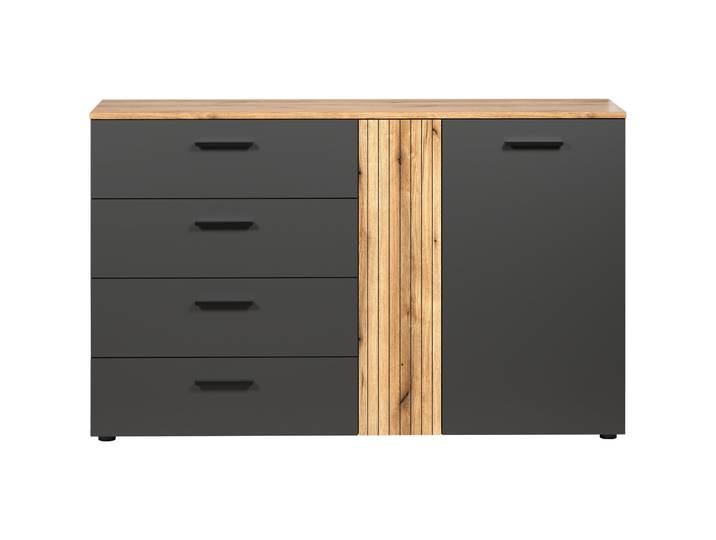 Chase Kommode B139 anthrazit - Material: Holzwerkstoff - 46