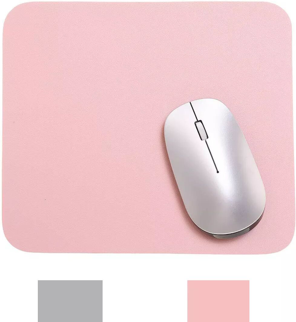 INF Mauspad doppelseitig wasserdicht 20x23 cm Rosa / Silber