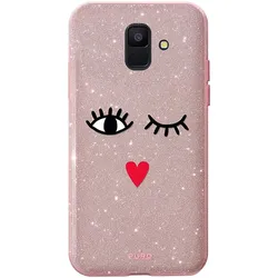 Puro Cover EYES Rose für Samsung A6 2018