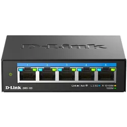 D-Link DMS-105 (5 Ports), Netzwerk Switch, Schwarz