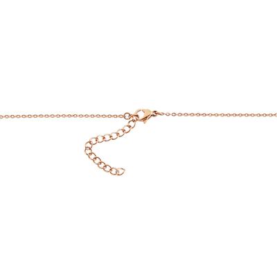 Kette ohne Anhänger ADELIA´S "Halskette mit Anhänger – aus Edelstahl", rosa (gold), Halsketten, Damen, 50cm, Edelstahl, Ein Geschenk, das Freude macht