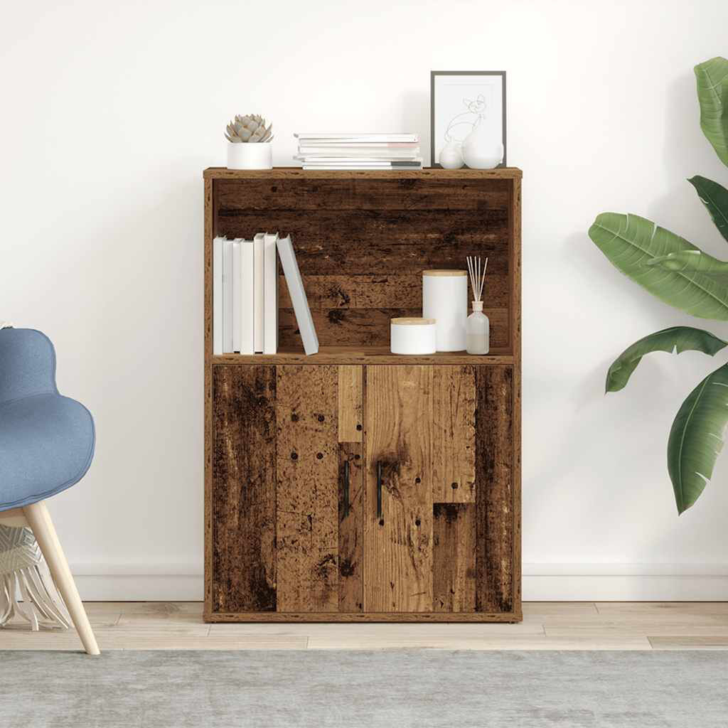 17 Stories Shevetta 85cm H x 60cm W Bookcase Old Wood