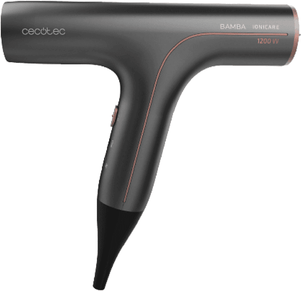 Secador - Cecotec 04244 IoniCare 6000 Rockstar Soft, 1200W, 5 Temperaturas, Golpe de Aire Frío, Negro