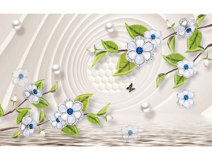 Papermoon Muster mit Blumen