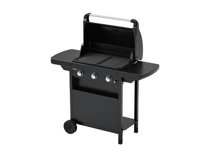 Gasgrill CAMPINGAZ CAMPINGAZ Compact 3 L , schwarz, B:124cm H:134cm, Grills, Gasgrill