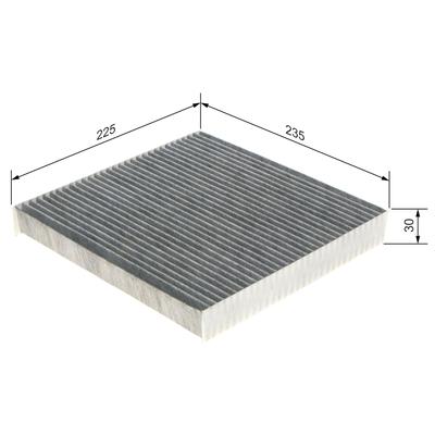 BOSCH Filter, Innenraumluft 1987435518 für HONDA