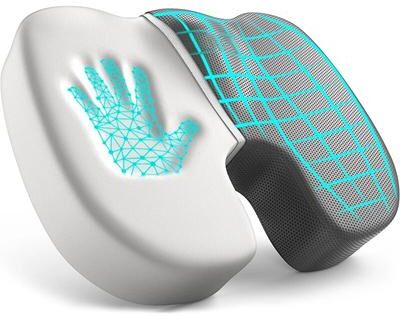 Healfit Counter Ergonomic Office Chair Cushion Memory Foam Hemorrhoid Relief Seat Cushion grey