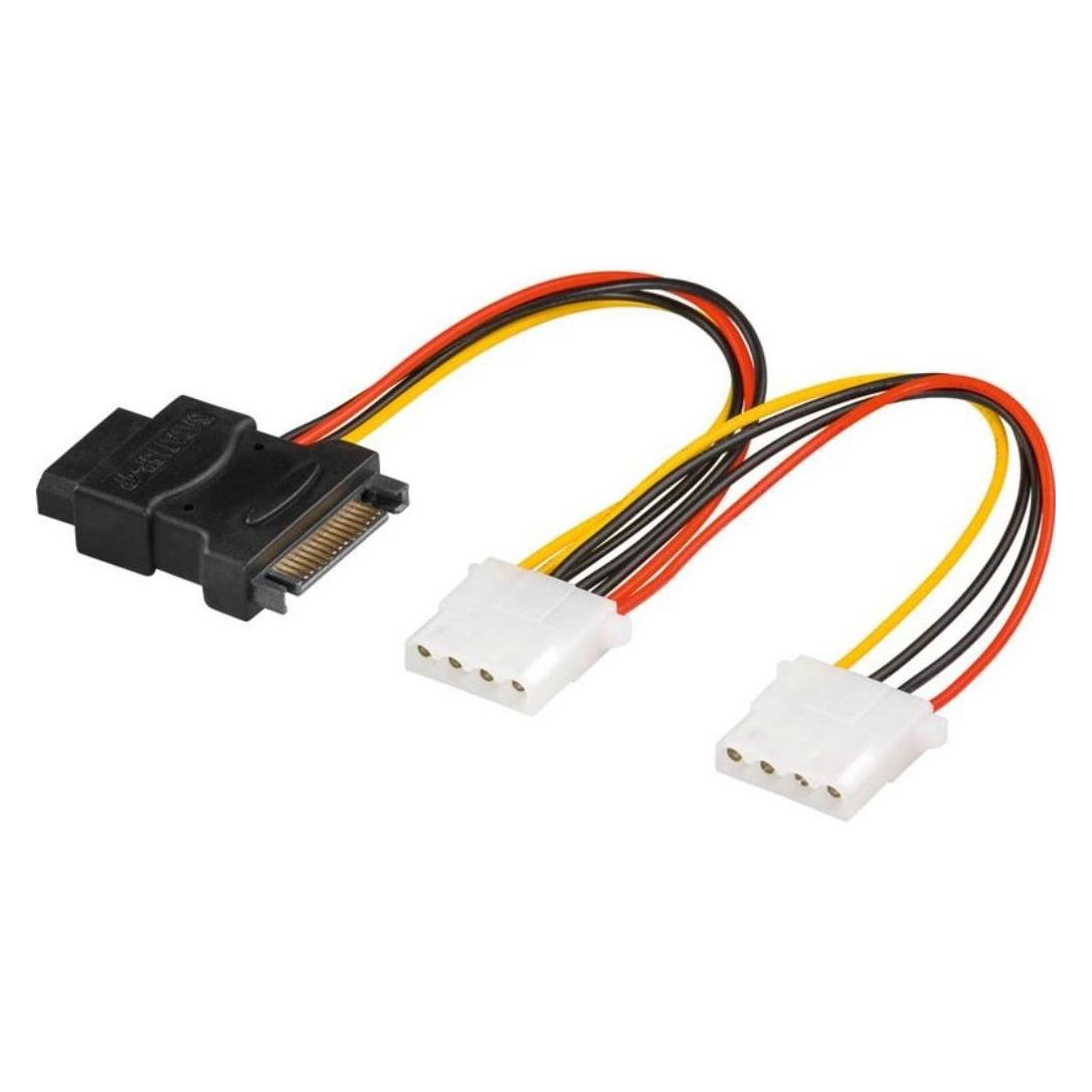 PremiumCord KFSA-9 power cable Multicolour (16 cm) (KFSA-9)