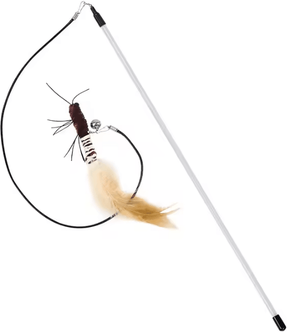 Inspire Curations Dragonfly Feather Teaser Wand Replacement Head brown A