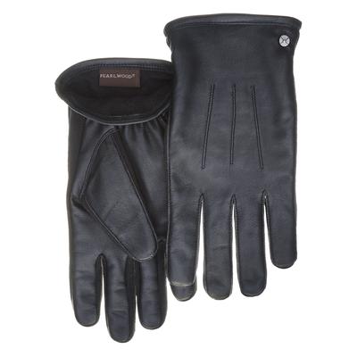 Lederhandschuhe PEARLWOOD "Will", Herren, Gr. 9.5, schwarz, Schafsleder, Biesen, unifarben, Handschuhe