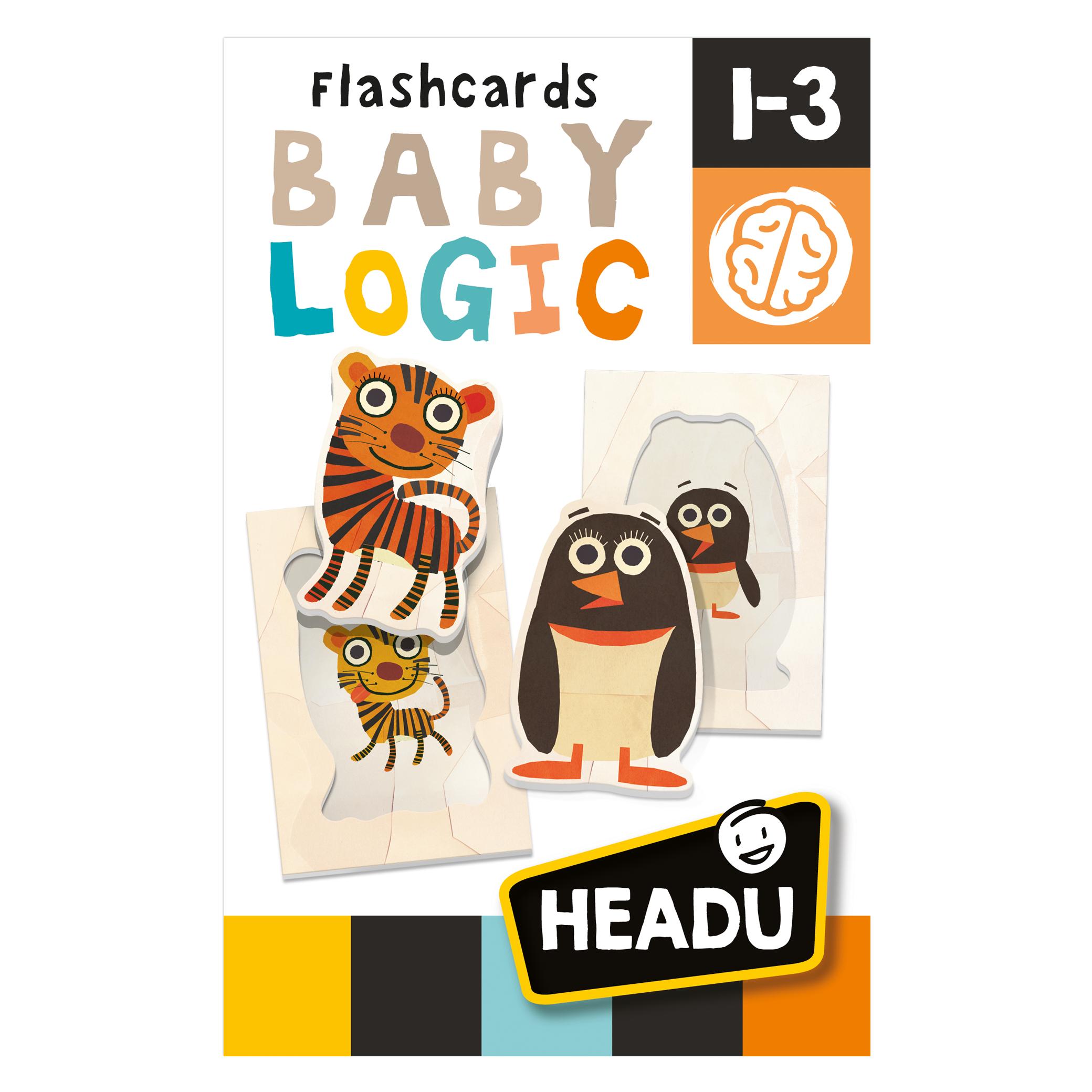 Headu Flashcards Baby Logic (Deutsch, Englisch, Französisch, Italienisch, 1 - 4 Jahre) (043.23813)