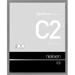 Nielsen Aluminium-Bilderrahmen C2  Struktur Grau matt / 24 x 30