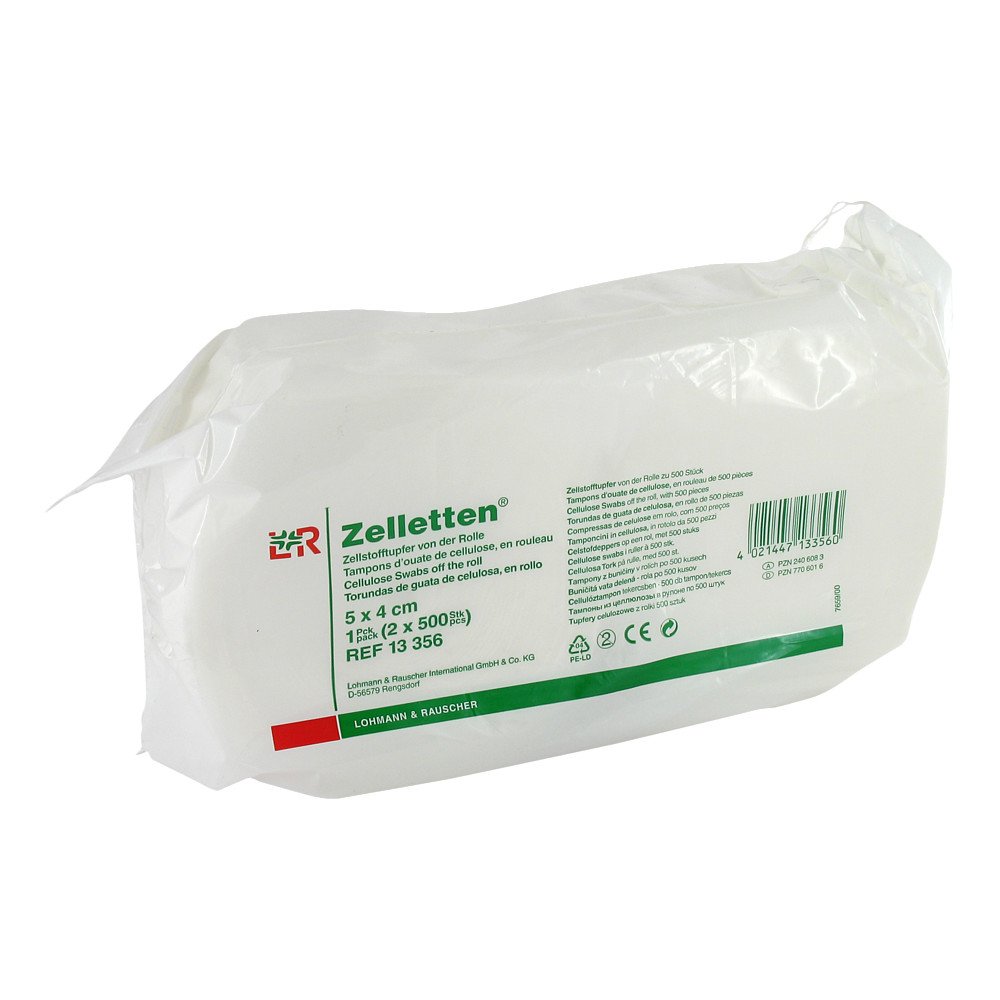 Lohmann & Rauscher GmbH & Co.KG Zelletten Tupfer 4x5 cm unsteril Rolle 07706016