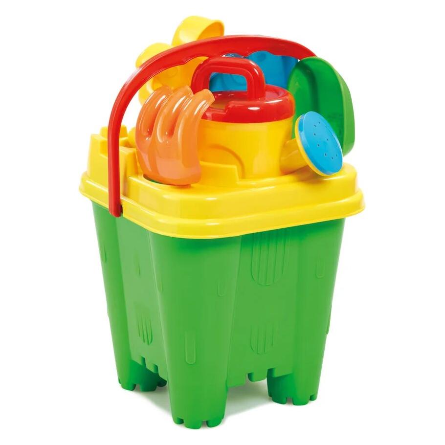 Addo Sandspielzeug - Spielzeugset im Eimer 6-teilig / ab 3 Jahren (1089322-17117)