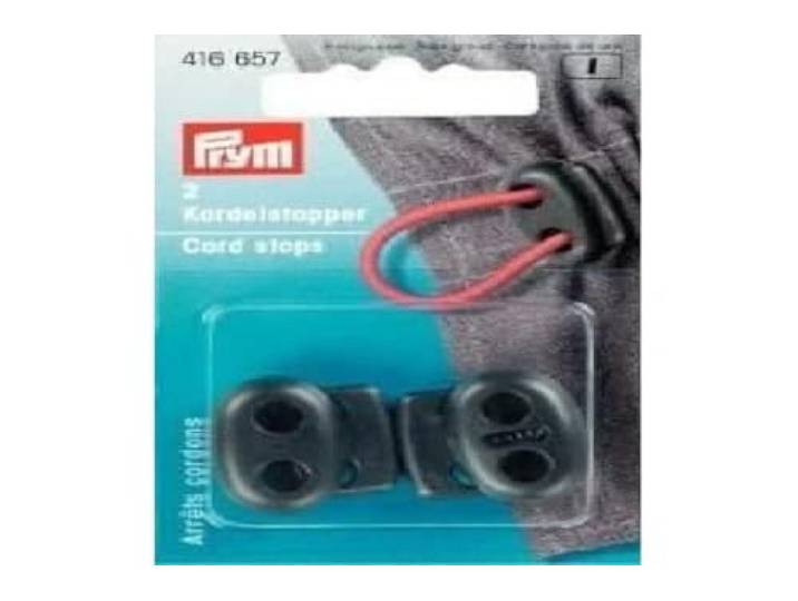 Prym - Prym 2 Gats Kunststof Zwart (23 x 20mm) Koordstopper - 2 Stukken