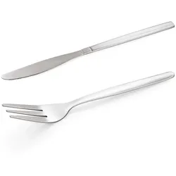 144 tlg. Besteckset Gastro NP80 ECO, Chromstahl 18/0, 72 Messer + 72 Gabeln