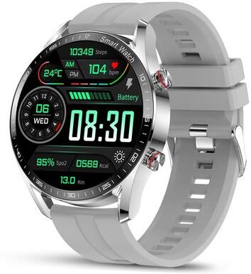 Inspire Daily Merch Bluetooth Call Smart Watch Men Waterproof Health Monitoring Multi Sport Mode Business Smartwatch silver