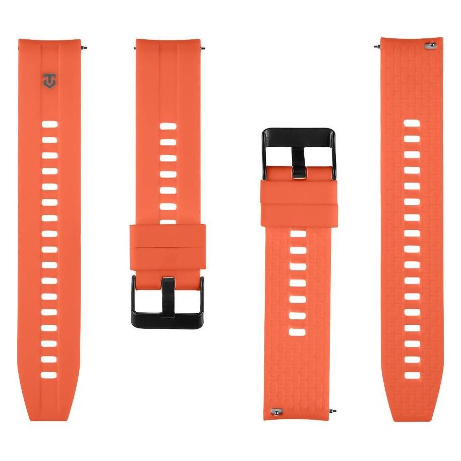 Tactical Strap - Quick Release Silicone Band 20mm Orange (20 mm, Metall, Silikon) (57983125840)
