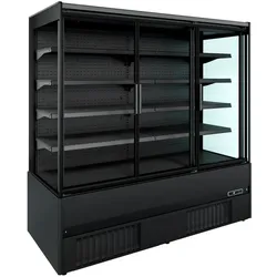 Combisteel Wandkühlregal Jamie 1.9  Supermarktregal mit 3 Türen und Umluft