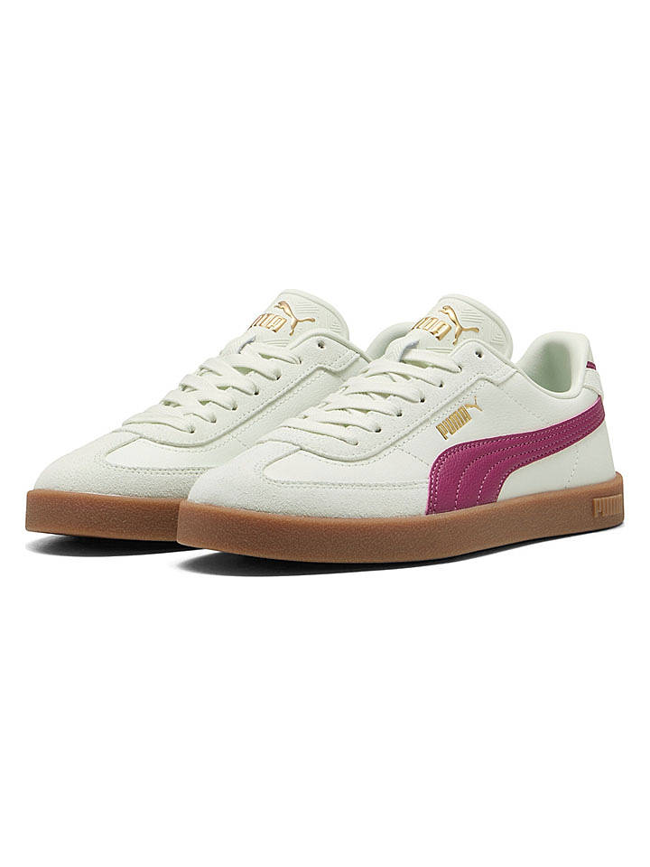 Puma Leder-Sneakers "Club II Era" in Beige/ Pink - 43