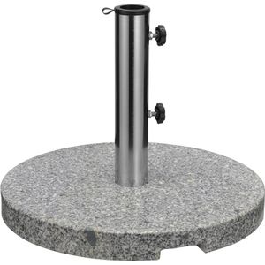 Böttcher-AG Sonnenschirmständer Granit, 20 kg, hellgrau, rund