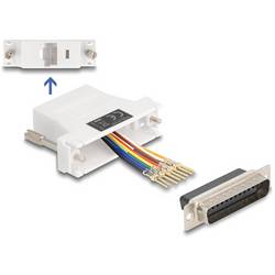 Delock 67114 VGA / RJ45 Adapter [1x D-SUB-Stecker 25pol. - 1x RJ45-Buchse] Weiß