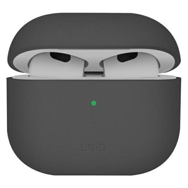 Uniq case Lino AirPods 4 Silicone ash grey (Kopfhörer Hülle) (UNIQ-AIRPODS(2024)-LINOGRY)