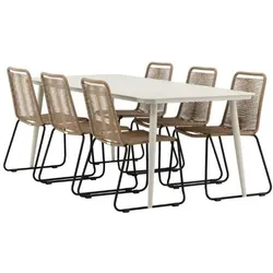 Ebuy24, Gartentisch + Balkontisch, Gartenset Lina (200 x 90 x 75 cm)