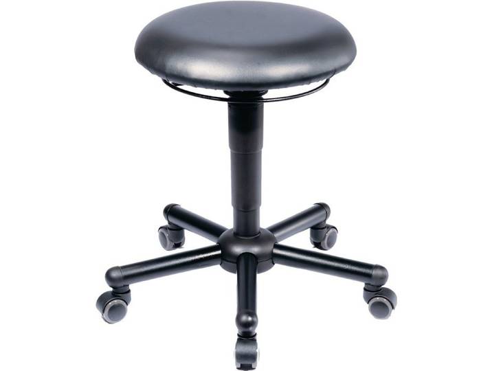 Tabouret pivotant - MEY - A19-TR-KL-XXL - Similicuir - Noir - Charge 250 kg