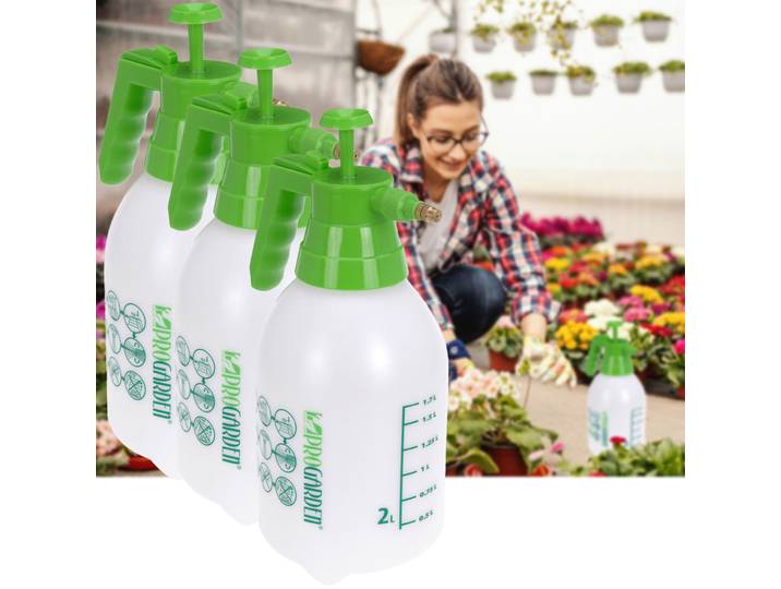3er-Set Pump-Drucksprüher, 2L, mit Messingdüse