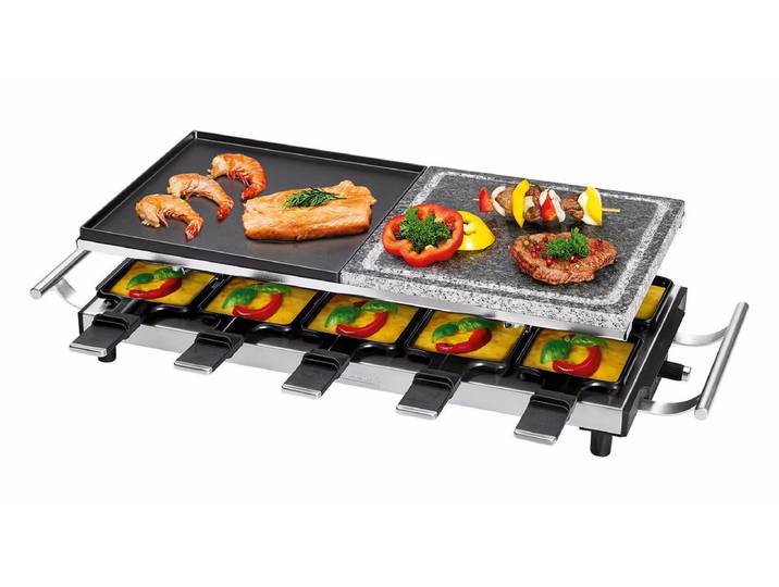 ProfiCook PC-RG 1144 Raclette Grill – Raclette Ofen/Raclette Grill – edelstahl / schwarz